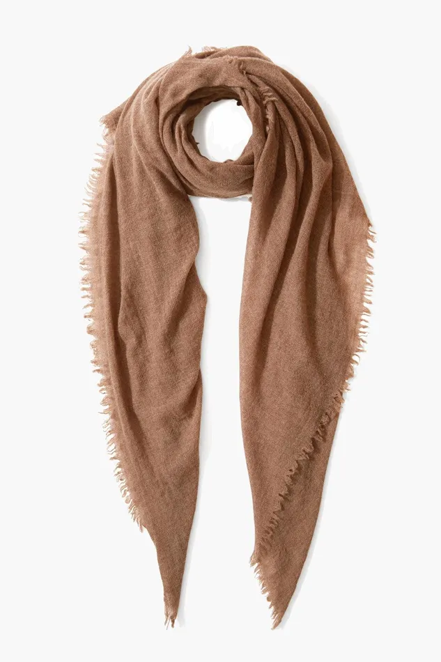 100 Cashmere Scarf Camel Women Chan Luu Scarves