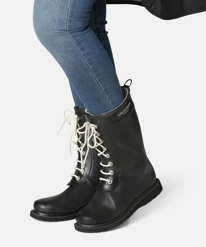 34 Rubber Boots 8211 Black Rainboots Ilse Jacobsen Rainboots Medium