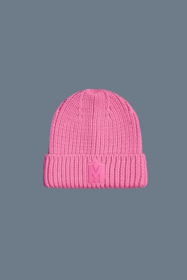 Accessories Kids Mackage JUDEKZ Handknit Toque With Ribbed Cuff For Kids Sapphire