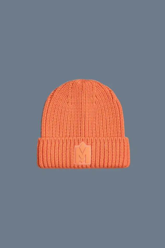 Accessories Kids Mackage JUDEKZ Handknit Toque With Ribbed Cuff For Kids Sapphire