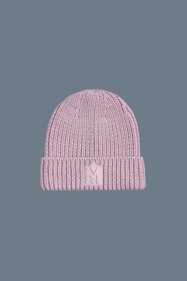 Accessories Kids Mackage JUDEKZ Handknit Toque With Ribbed Cuff For Kids Sapphire
