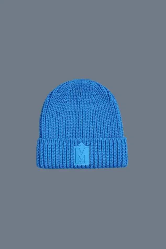 Accessories Kids Mackage JUDEKZ Handknit Toque With Ribbed Cuff For Kids Sapphire