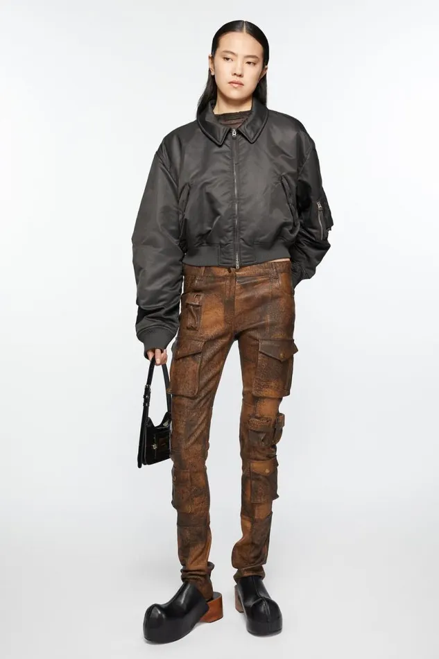 Acne Studios Bomber Jacket Anthracite Grey Women Outerwear