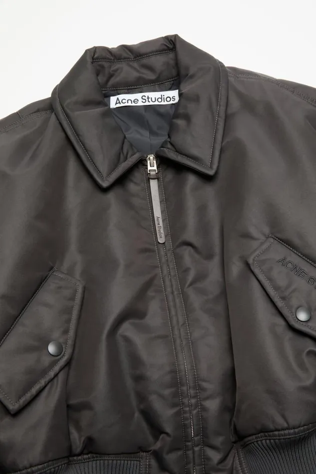Acne Studios Bomber Jacket Anthracite Grey Women Outerwear