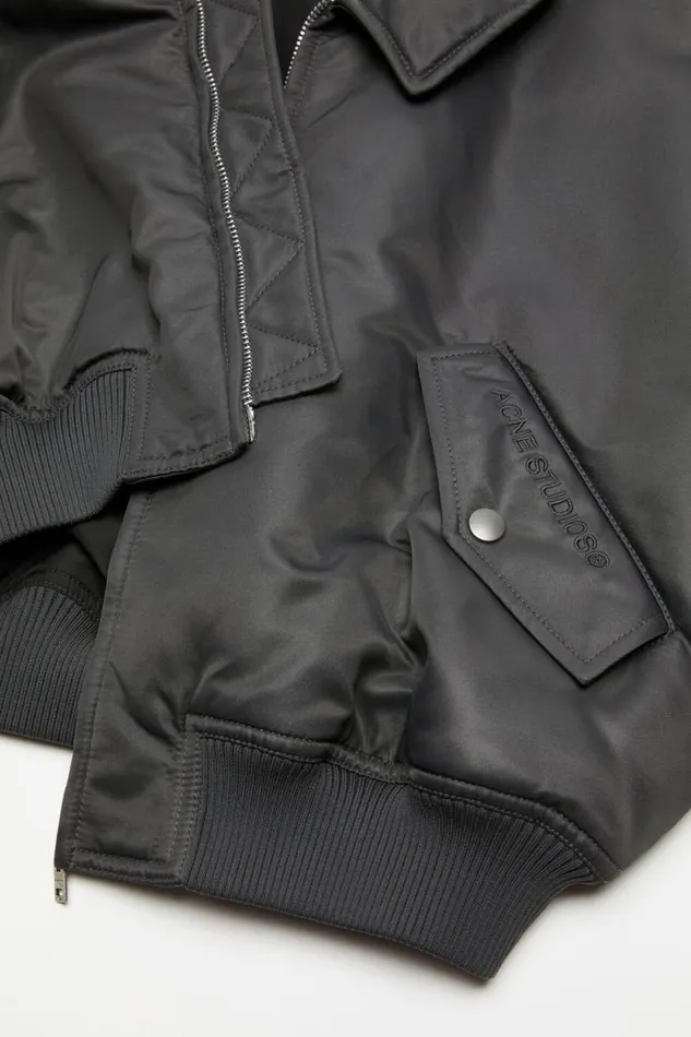 Acne Studios Bomber Jacket Anthracite Grey Women Outerwear