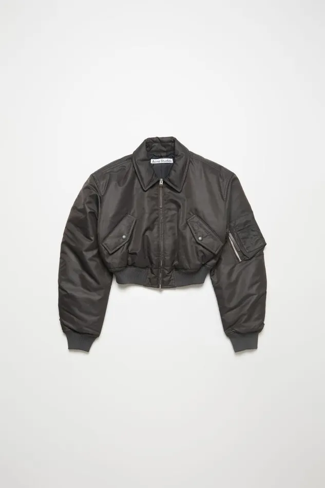Acne Studios Bomber Jacket Anthracite Grey Women Outerwear