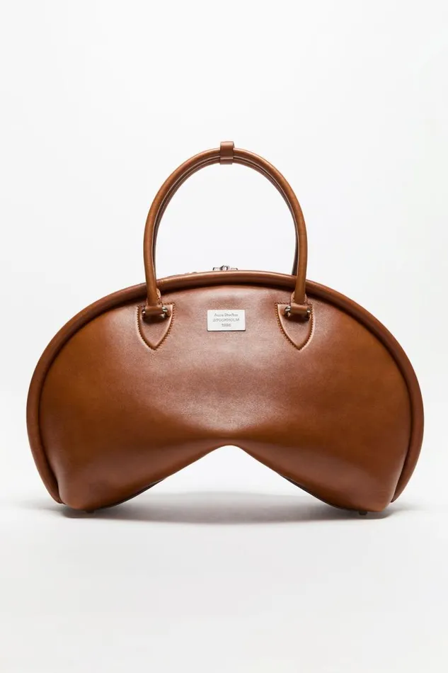 Acne Studios Bowlina Shoulder Bag Cognac Brown Women Bags