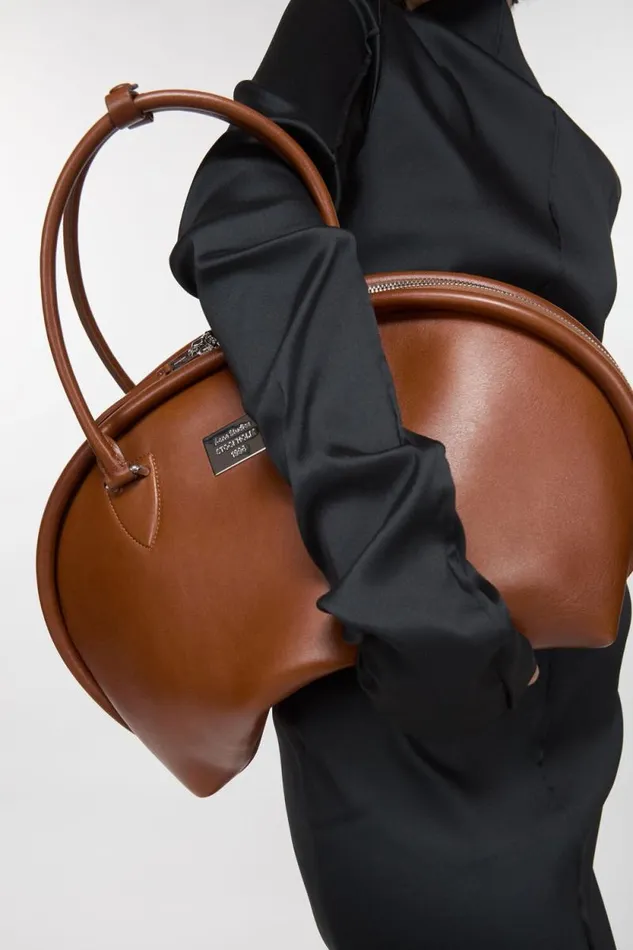 Acne Studios Bowlina Shoulder Bag Cognac Brown Women Bags