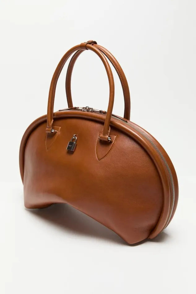 Acne Studios Bowlina Shoulder Bag Cognac Brown Women Bags