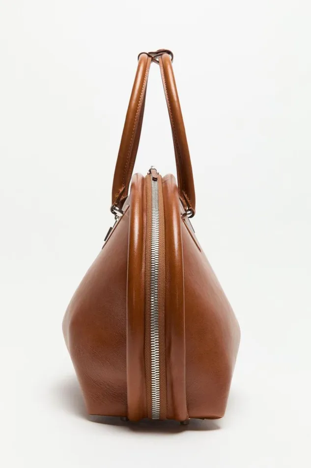 Acne Studios Bowlina Shoulder Bag Cognac Brown Women Bags