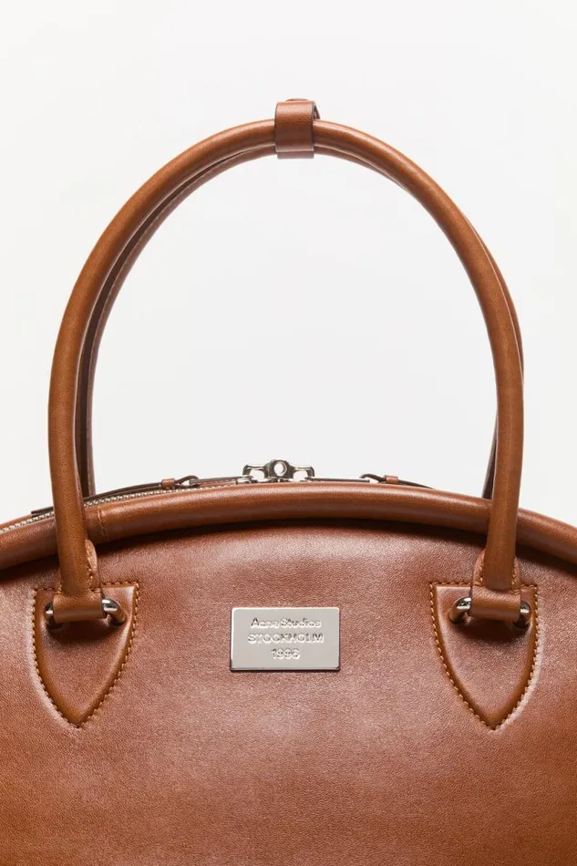 Acne Studios Bowlina Shoulder Bag Cognac Brown Women Bags
