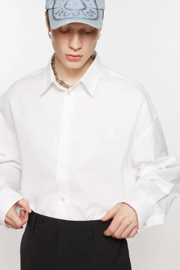 Acne Studios Buttonup Shirt White Men Shirts