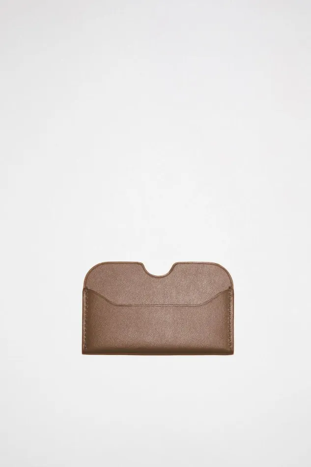 Acne Studios Card Holder Camel Brown Men Small Leather Goods Acne Studios Card Holder Camel Brown Men Small Leather Goods