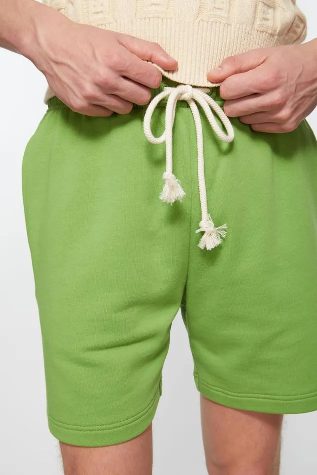 Acne Studios Fleece Shorts Herb Green Men Shorts Acne Studios Fleece Shorts Herb Green Men Shorts