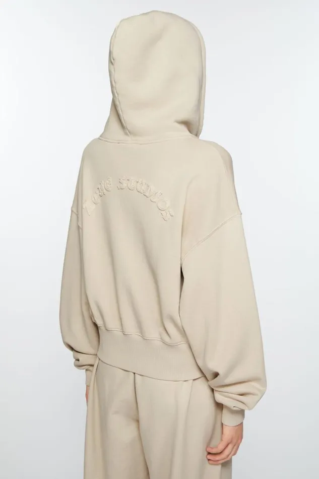Acne Studios Hooded Zipper Sweater Faded Grey Women Sweatshirts Acne Studios Hooded Zipper Sweater Faded Grey Women Sweatshirts