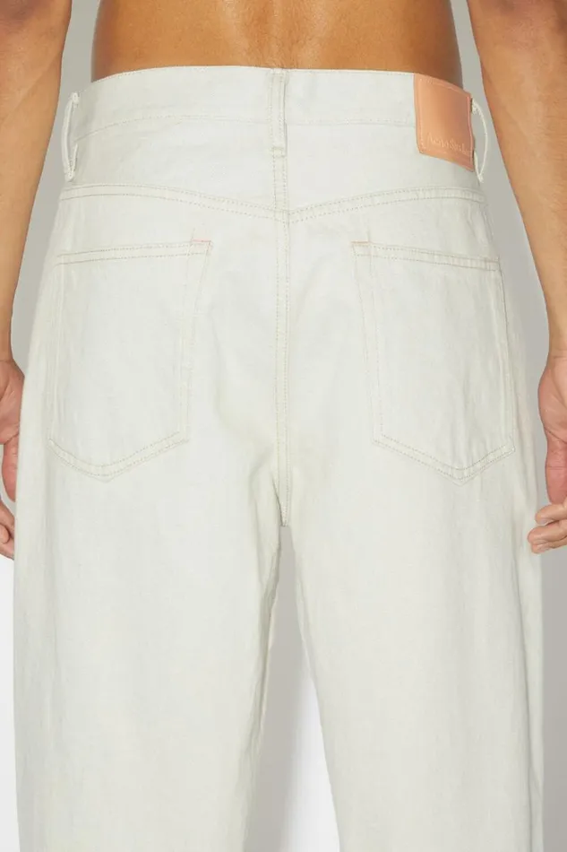 Acne Studios Loose Fit Jeans 1991 Toj Ecruecru Men Jeans