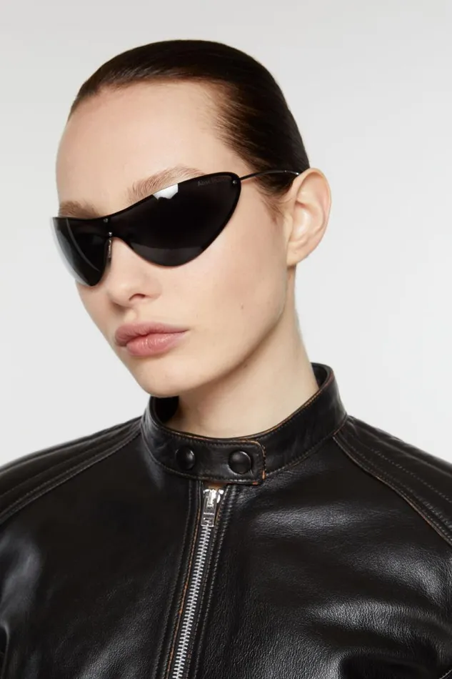 Acne Studios Metal Frame Sunglasses Blackblack Men Eyewear