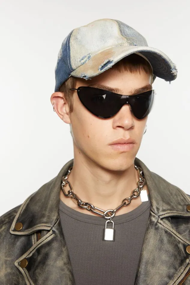 Acne Studios Metal Frame Sunglasses Blackblack Men Eyewear
