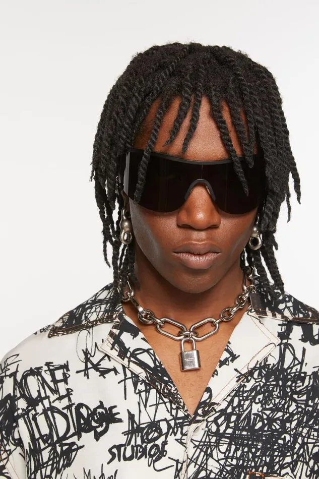 Acne Studios Metal Frame Sunglasses Blackblack Women Eyewear Acne Studios Metal Frame Sunglasses Blackblack Women Eyewear