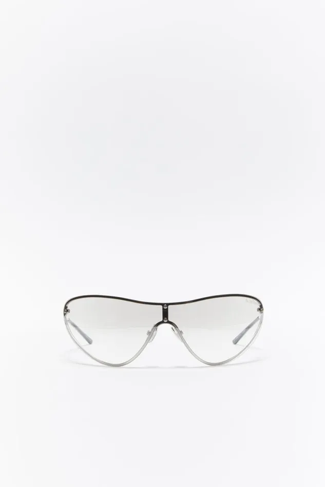 Acne Studios Metal Frame Sunglasses Transparentsilver Women Eyewear