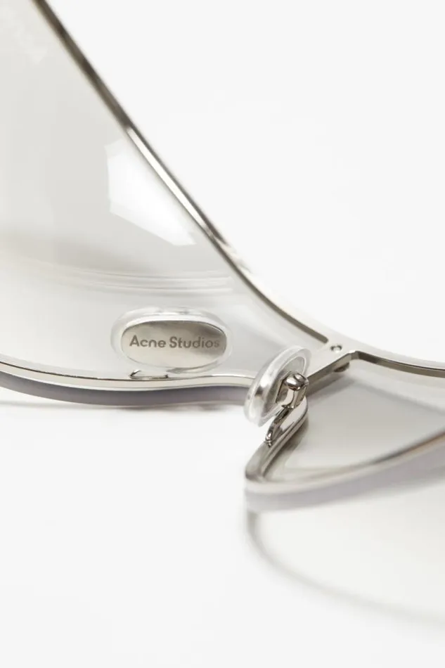 Acne Studios Metal Frame Sunglasses Transparentsilver Women Eyewear