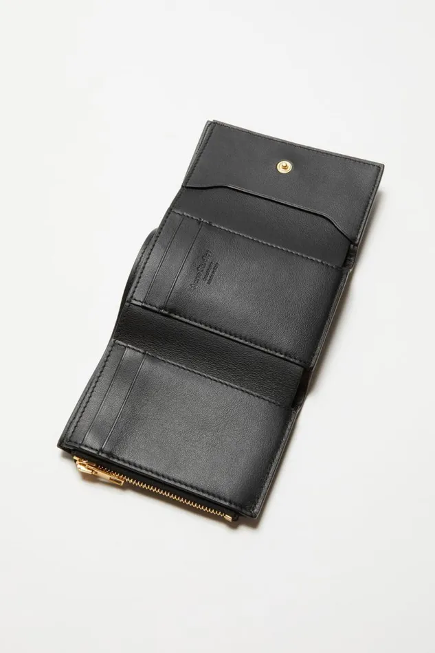 Acne Studios Musubi Folded Wallet Black Men Bags