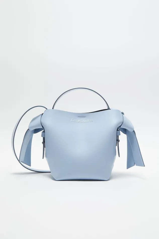 Acne Studios Musubi Mini Shoulder Bag Baby Bluebrown Women Bags