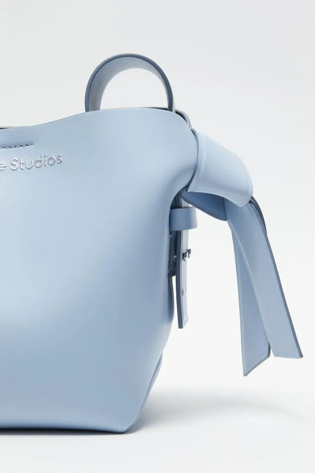 Acne Studios Musubi Mini Shoulder Bag Baby Bluebrown Women Bags Acne Studios Musubi Mini Shoulder Bag Baby Bluebrown Women Bags