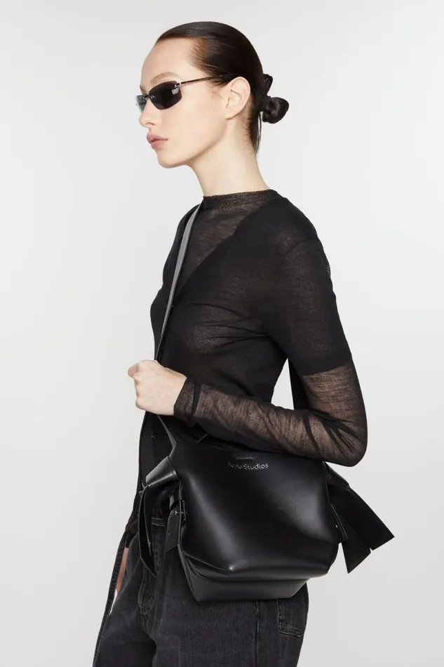 Acne Studios Musubi Mini Shoulder Bag Black Women Bags Acne Studios Musubi Mini Shoulder Bag Black Women Bags