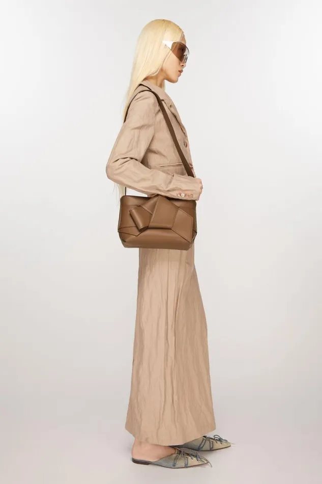 Acne Studios Musubi Shoulder Bag Camel Brown Men Bags Acne Studios Musubi Shoulder Bag Camel Brown Men Bags