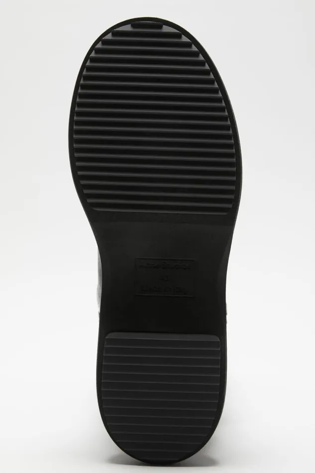 Acne Studios Patchwork Leather Boots Black Women Shoes