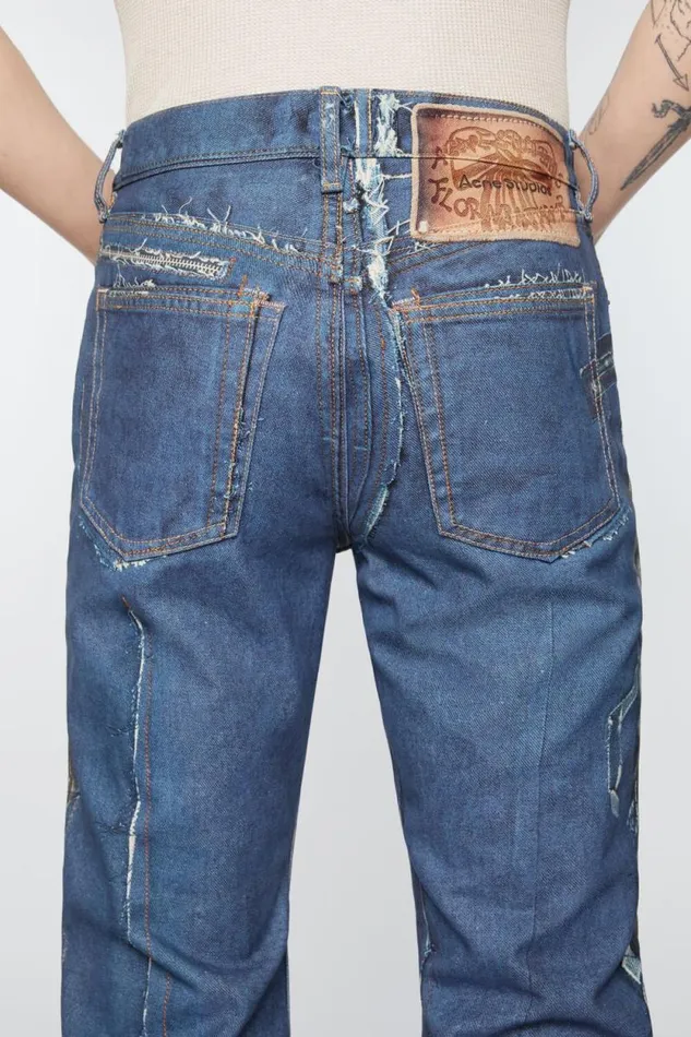 Acne Studios Regular Fit Jeans 8211 2024M Mid Blue Men Jeans