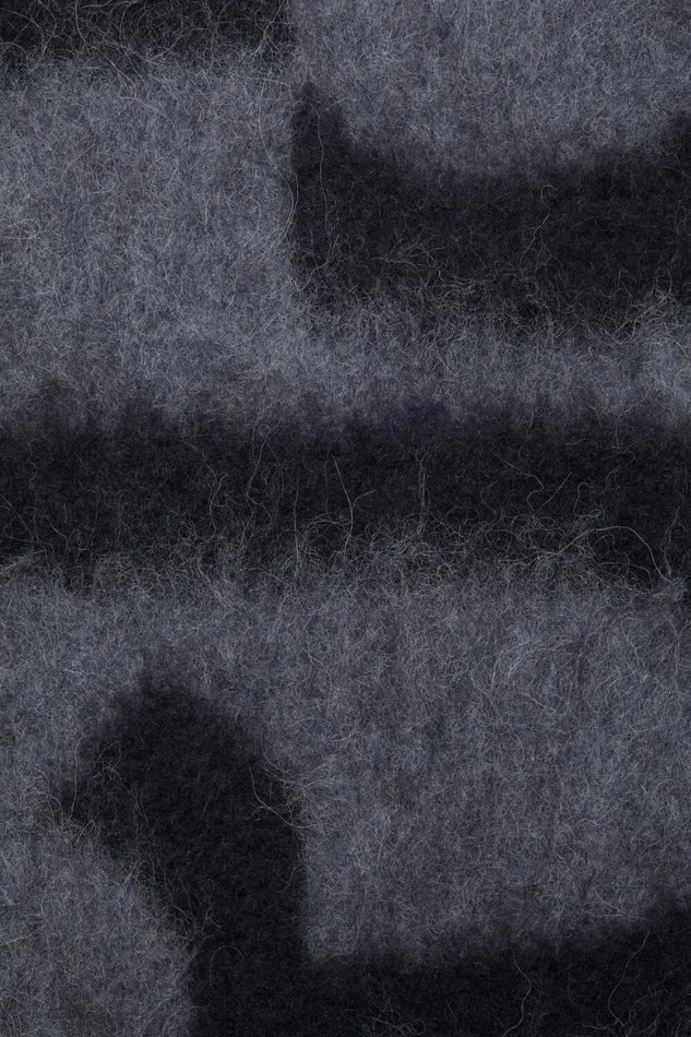 Acne Studios Scarf Wool Alpaca Logo Blackgrey Women Scarves Acne Studios Scarf Wool Alpaca Logo Blackgrey Women Scarves