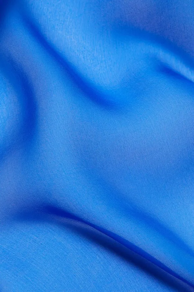 Acne Studios Silk Scarf Electric Blue Women Scarves Acne Studios Silk Scarf Electric Blue Women Scarves