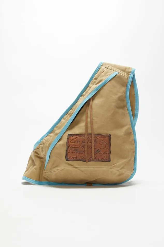 Acne Studios Sling Backpack Beigeblue Men Bags