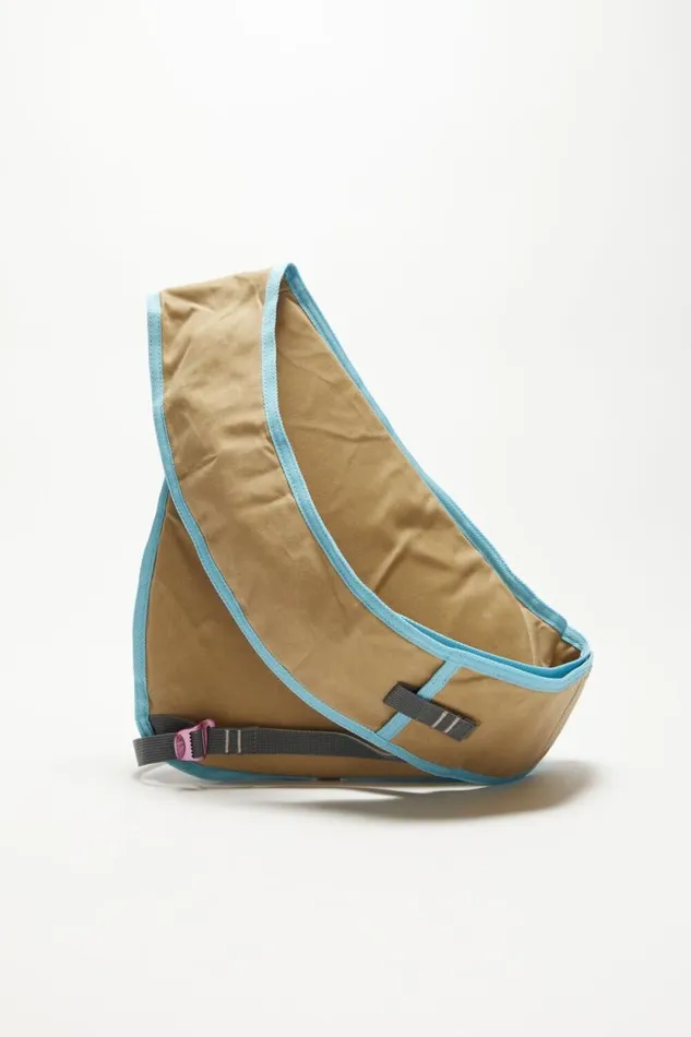 Acne Studios Sling Backpack Beigeblue Men Bags