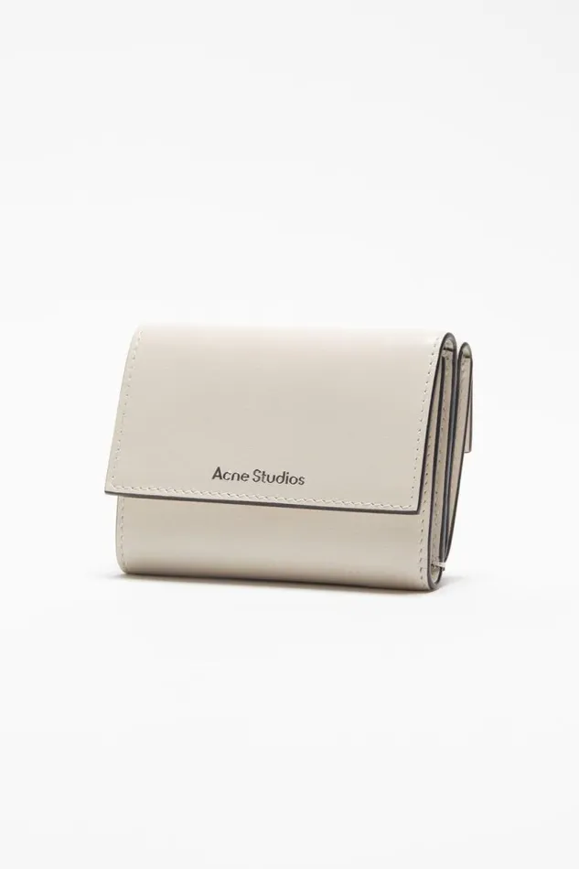 Acne Studios Trifold Leather Wallet Whiteblack Men Small Leather Goods Acne Studios Trifold Leather Wallet Whiteblack Men Small Leather Goods