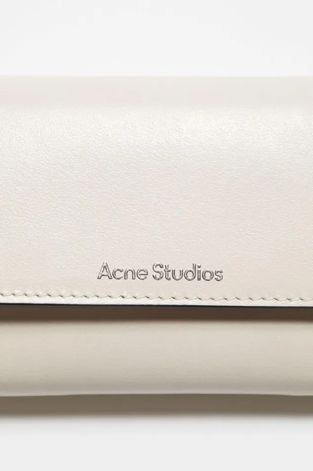Acne Studios Trifold Leather Wallet Whiteblack Men Small Leather Goods Acne Studios Trifold Leather Wallet Whiteblack Men Small Leather Goods