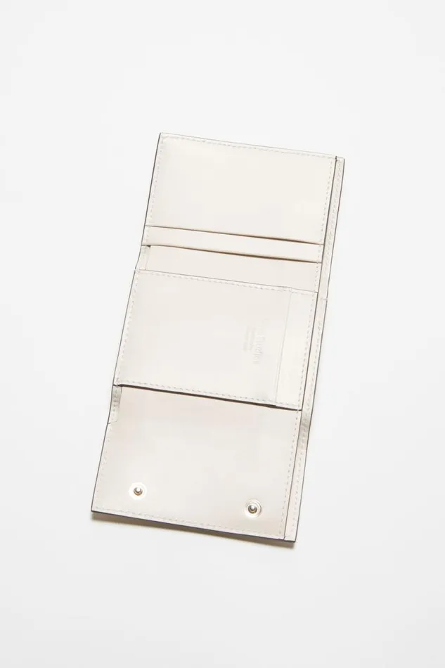 Acne Studios Trifold Leather Wallet Whiteblack Men Small Leather Goods Acne Studios Trifold Leather Wallet Whiteblack Men Small Leather Goods