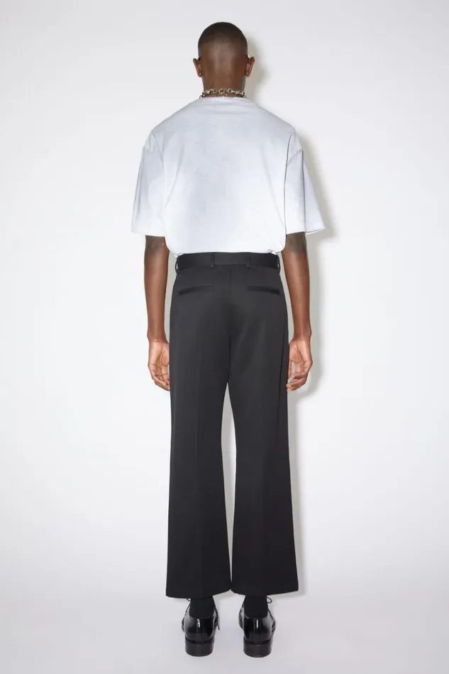 Acne Studios Twill Trousers Black Men Trousers