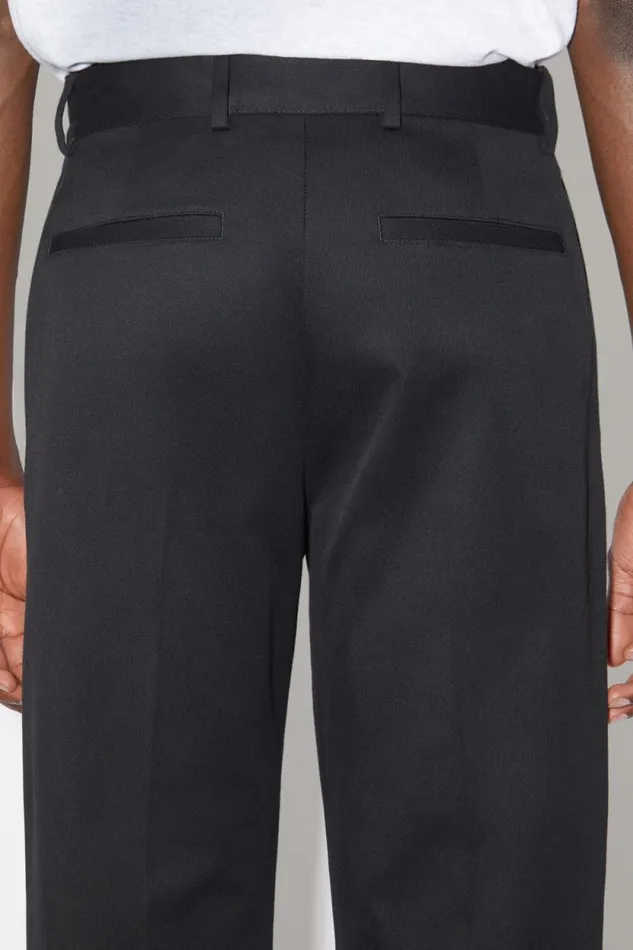 Acne Studios Twill Trousers Black Men Trousers