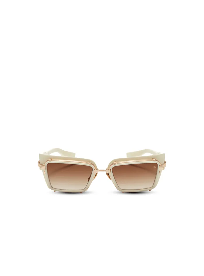 Admirable Sunglasses White WomenMen Balmain Eyewear
