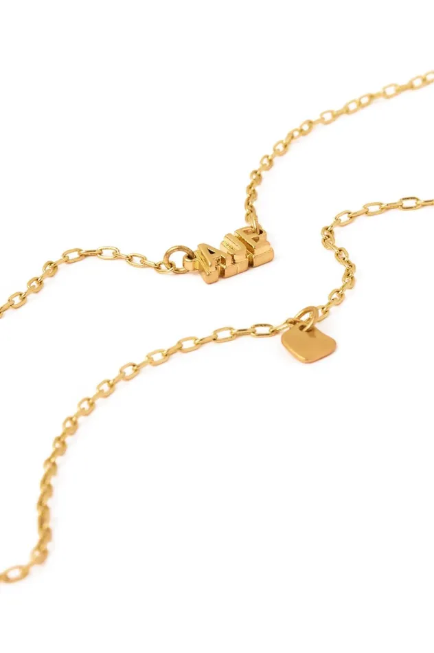 Aje Logo Double Strand Necklace Gold Women Aje Jewelry