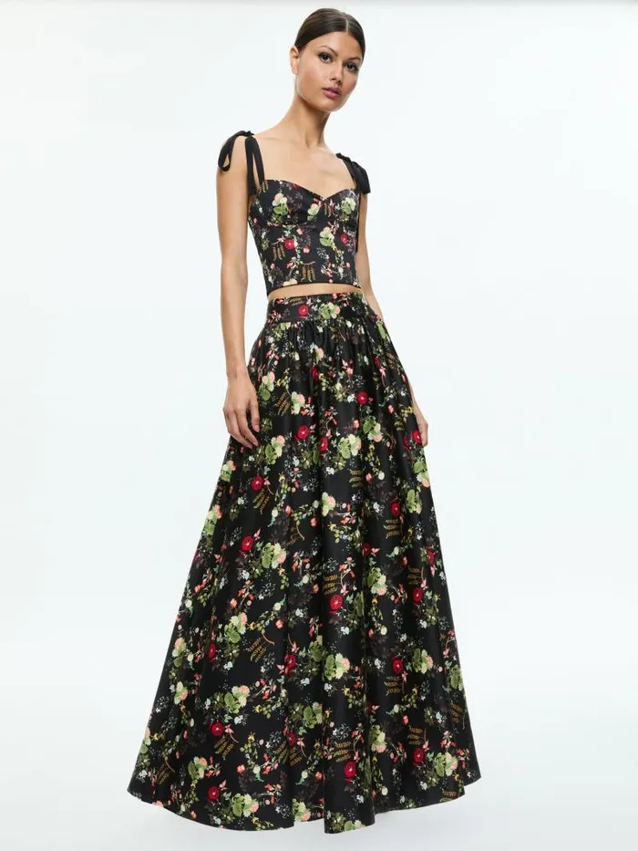Alice Olivia Blush Kiss Black Women Matching Sets