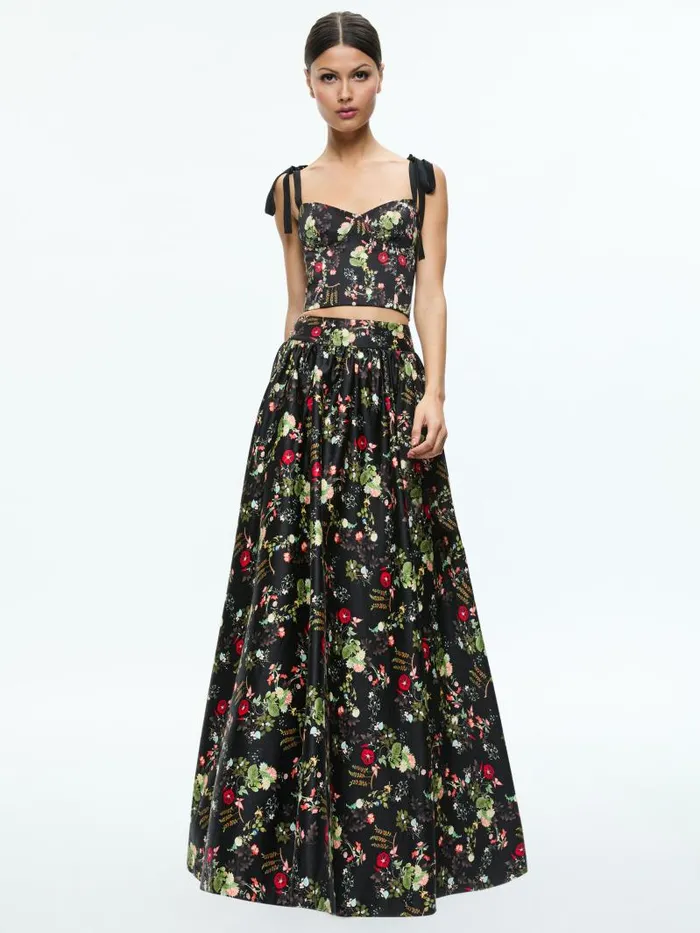 Alice Olivia Blush Kiss Black Women Matching Sets