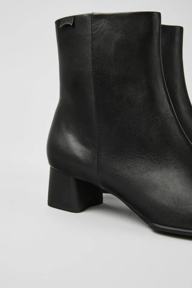 Ankle Boots Women Camper Katie Black Leather Ankle Boots