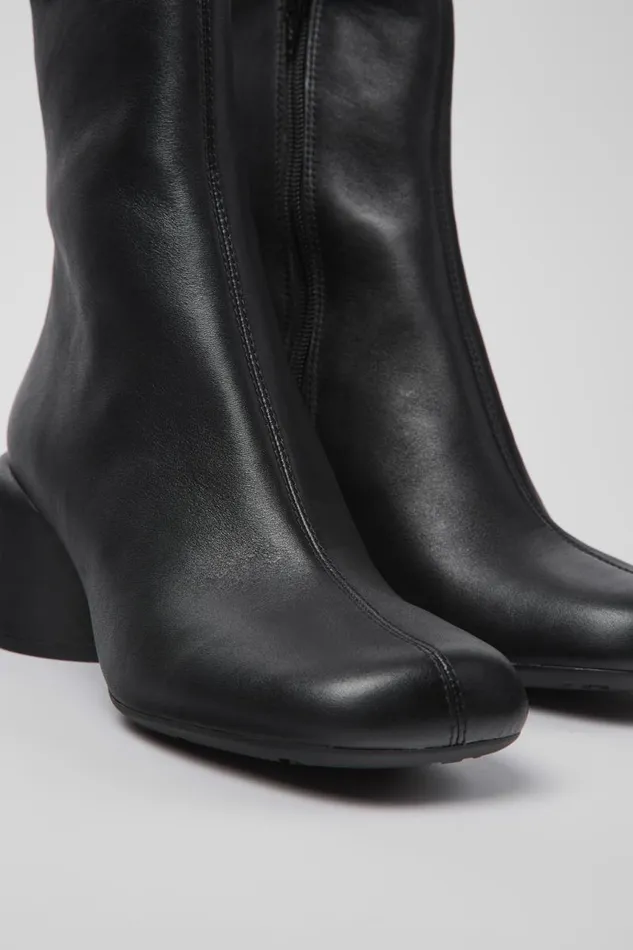 Ankle Boots Women Camper Niki Black Leather Boots