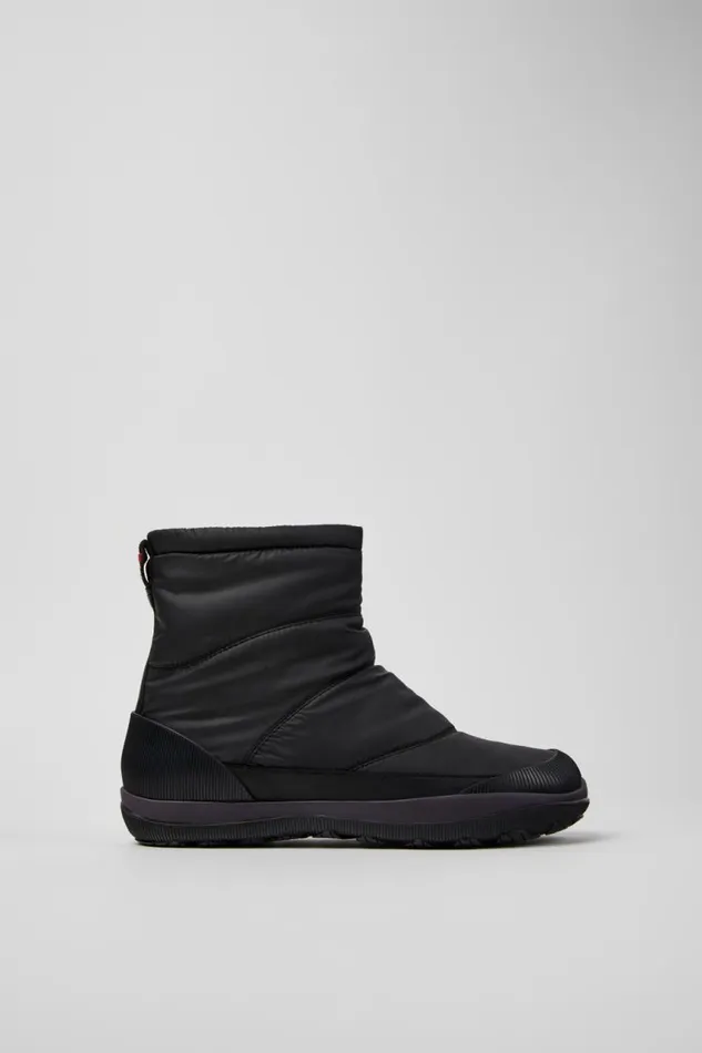 Ankle Boots Women Camper Peu Pista GORETEX Black Textile And Leather Boots