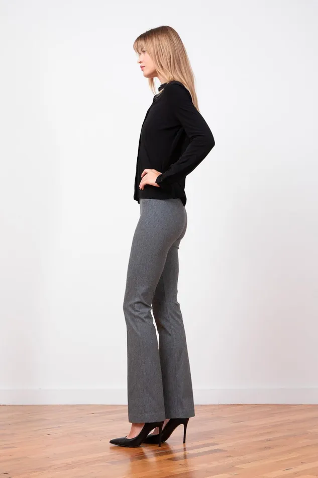 Avenue Montaigne BECCA Flannel Grey Women Pants