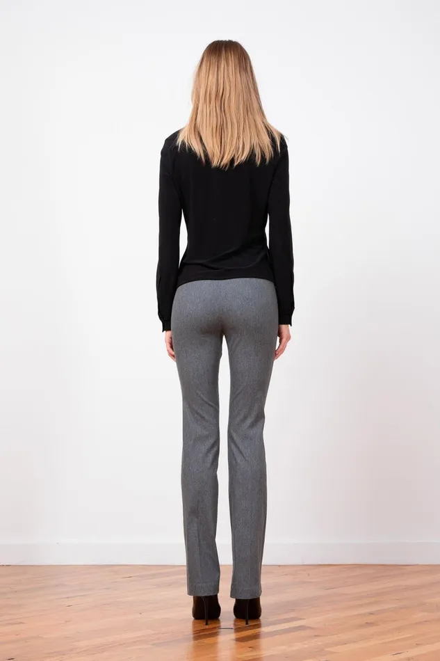 Avenue Montaigne BECCA Flannel Grey Women Pants